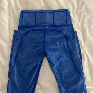 Cobalt Blue Lululemon Leggings